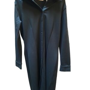 Eddie Bauer Black Button Down Long Sleeve Dress